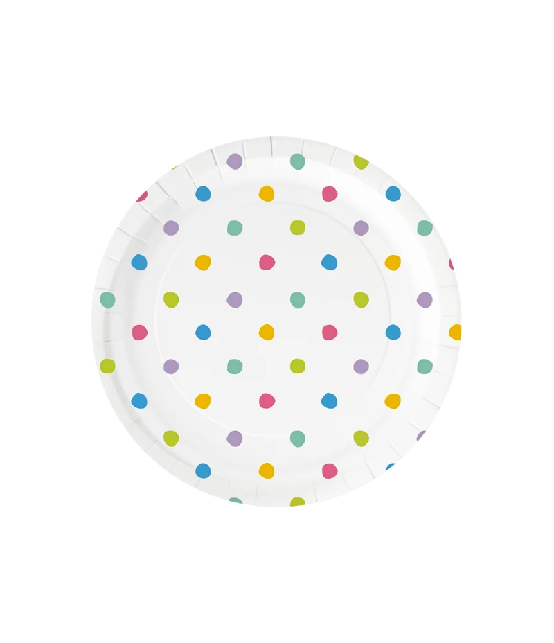 Party Borden Stippen 23cm 6st