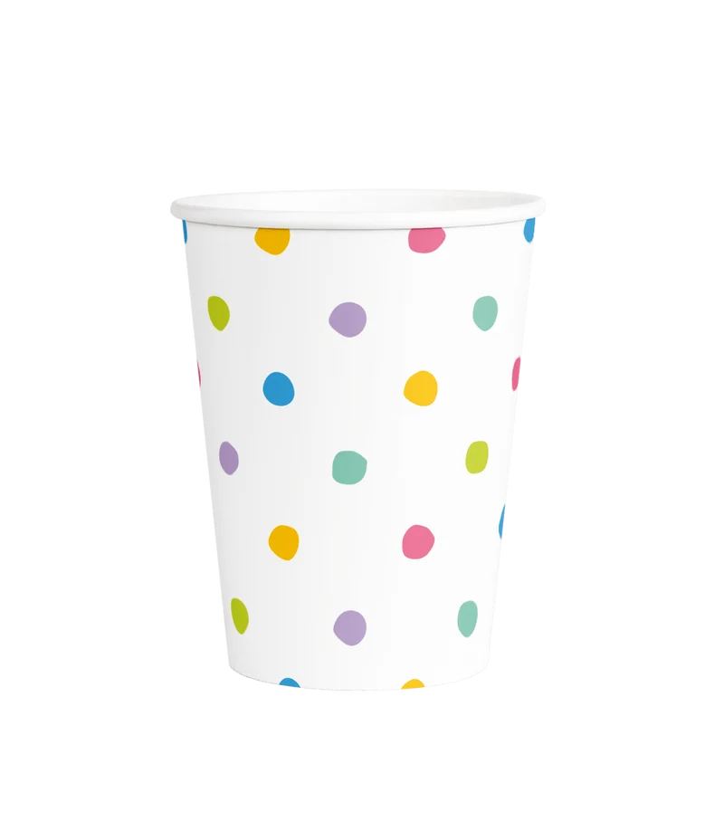 Party Bekers Stippen 8cm 6st