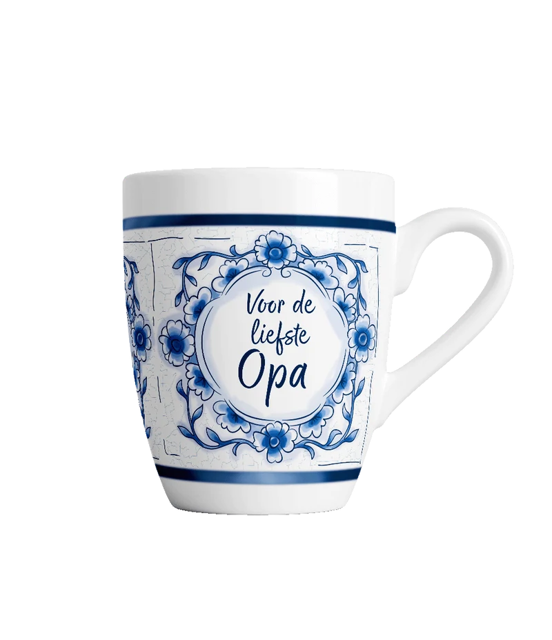 Liefste Opa Mok Delfts Blauw