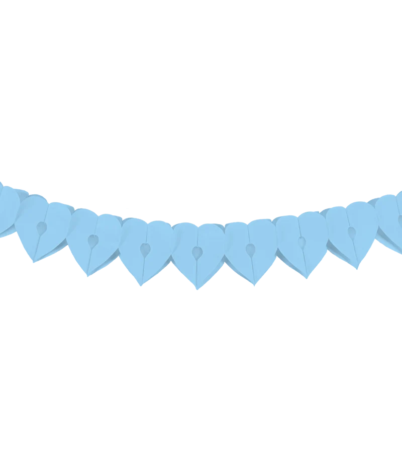 Hart Slinger Lichtblauw Papier 6m