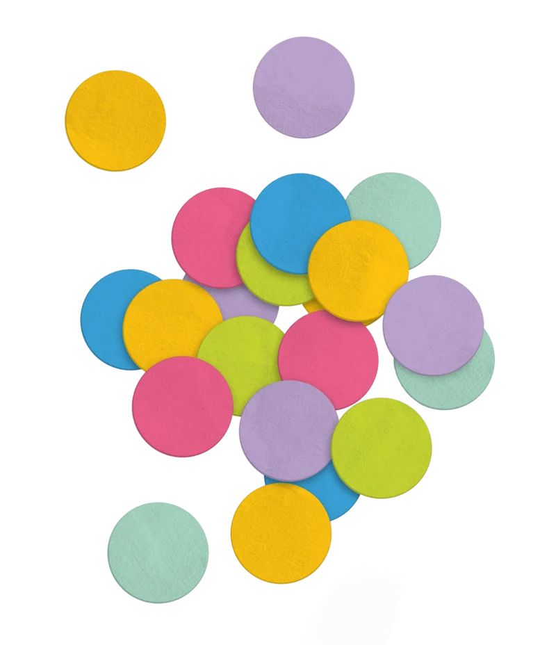 Gekleurde Confetti Stippen Papier 50gr