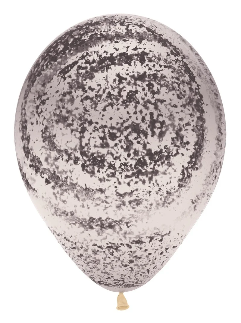 Ballonnen Graffiti Black Crystal Clear 30cm 25st