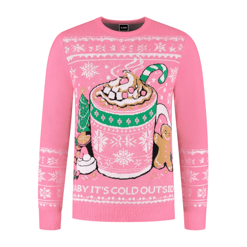 Kerst Trui Roze Marshmallows