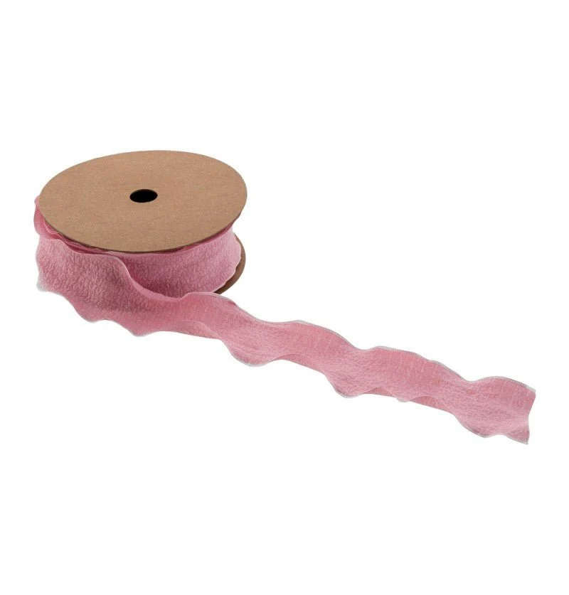 Roze Lint Rimpel 4Cm 10m