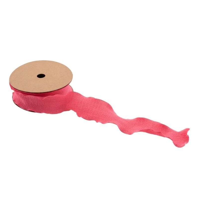Fuchsia Lint Rimpel 4Cm 10m