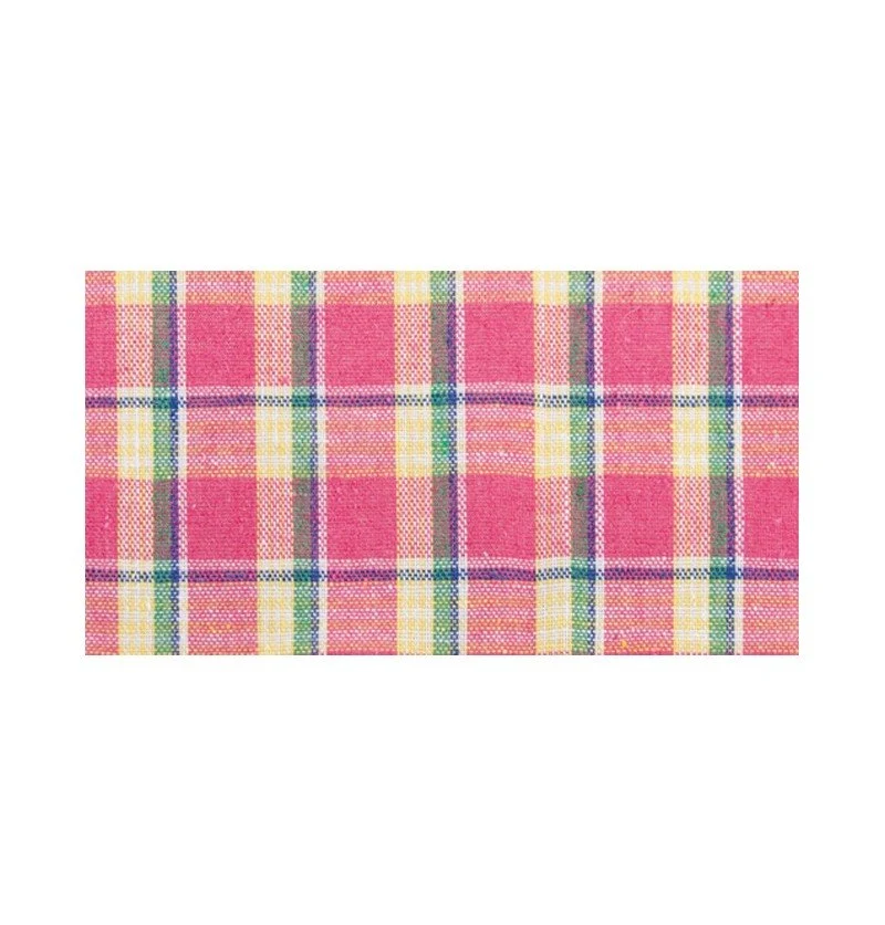 Roze Lint Madras 10Cm 5m