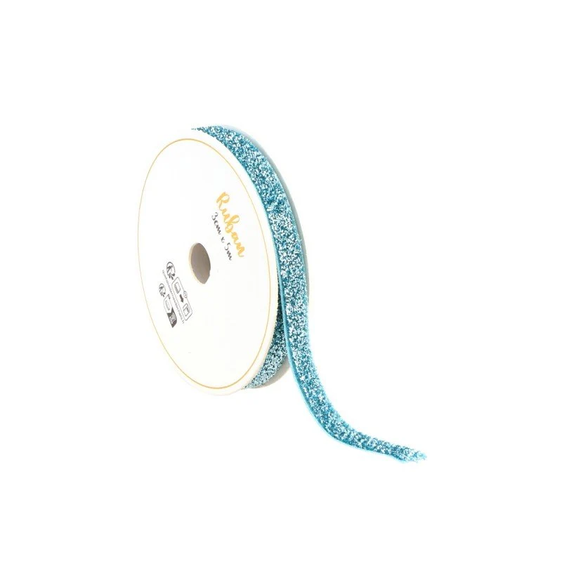 Blauwe Lint Glitter 10Mm 3m