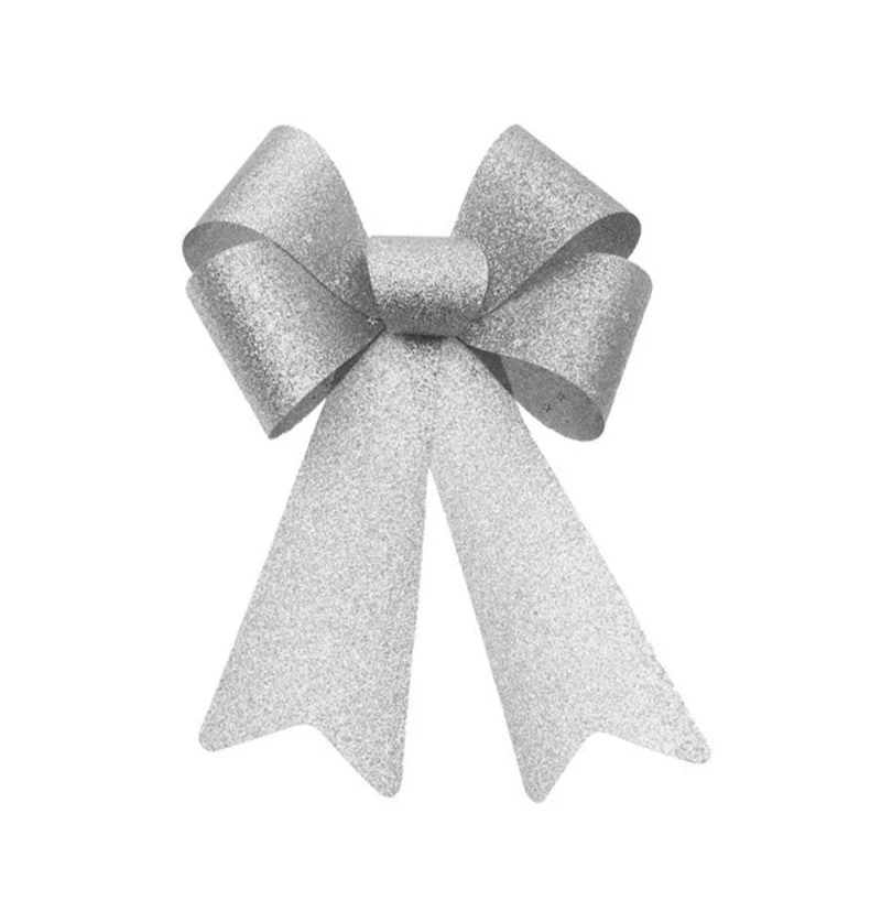 Zilveren Strik Glitter 39cm