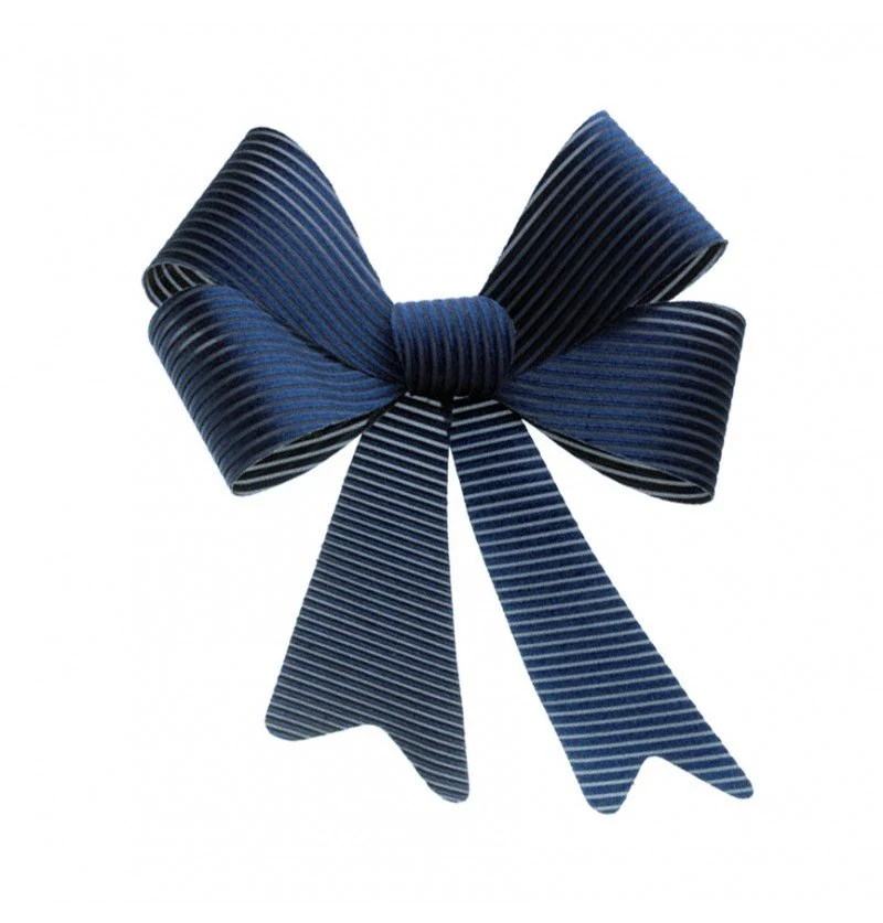 Donkerblauwe Strik Velvet 51cm