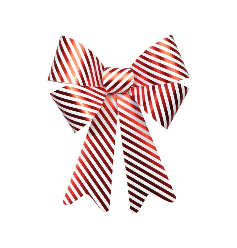 Rood Witte Strik Gestreept 51cm
