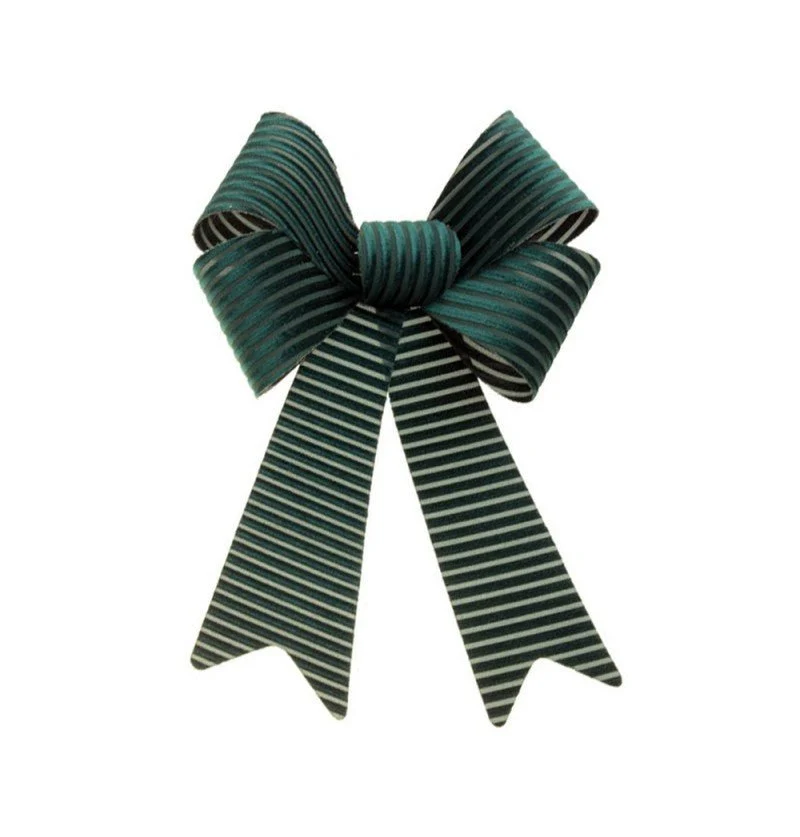 Donkergroene Strik Gestreept 39cm