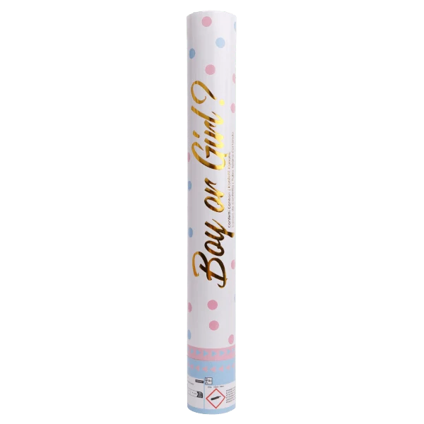 Gender Reveal Confetti Kanon Roze 40cm