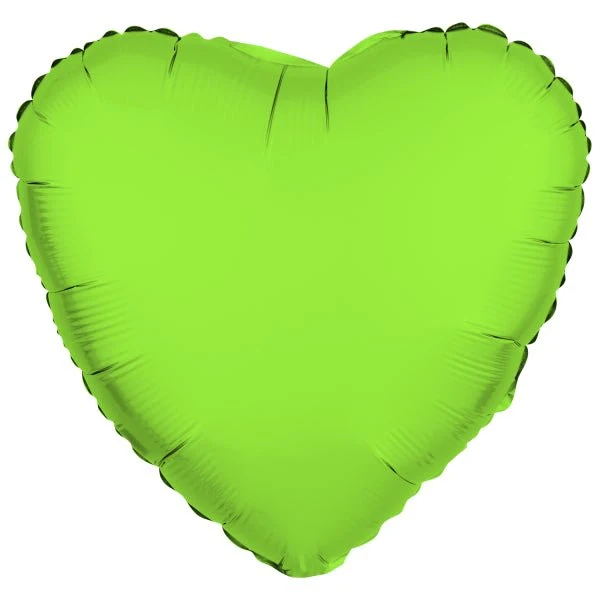 Hart Helium Ballon Neon Groen Leeg 43cm