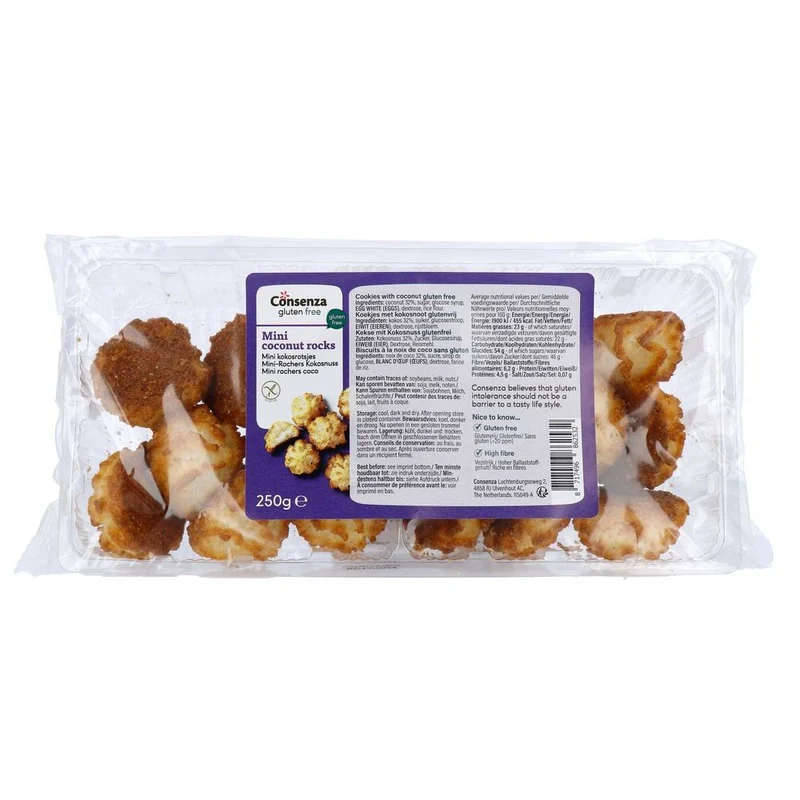Consenza Mini-Kokosrotsjes 250 gram