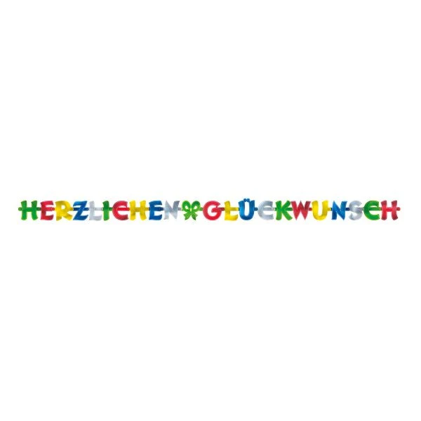 Herzlichen GlüCkwunsch Letterslinger 2,5m