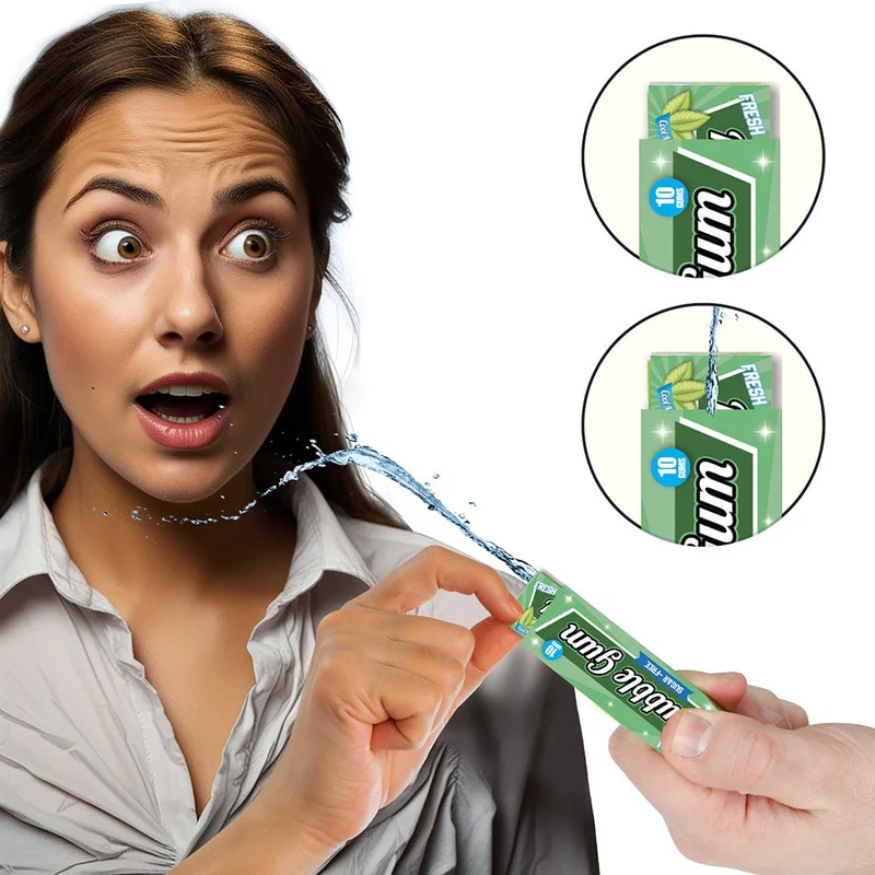 Kauwgom Fopartikel Water Sproeiend