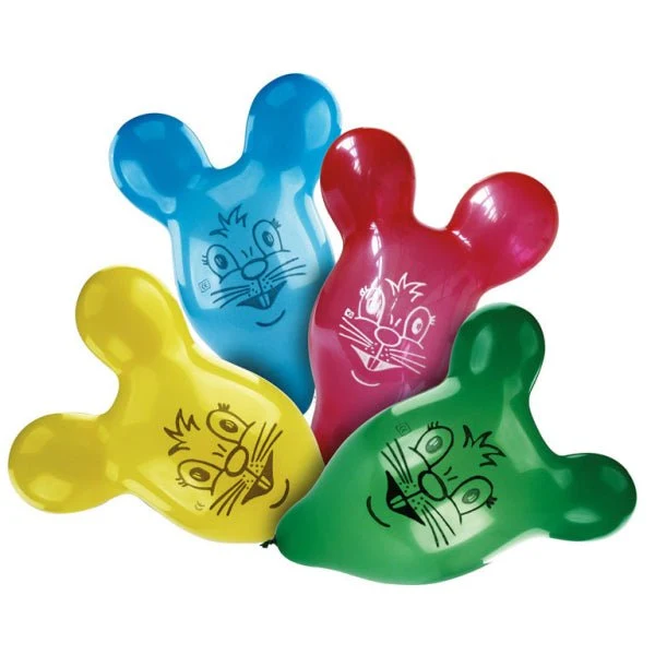 Muis Ballonnen Gekleurd 60,9cm 4st