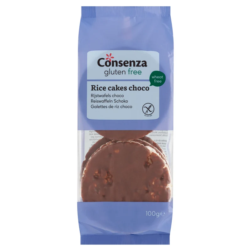 Consenza Rijstwafels choco 100 gram