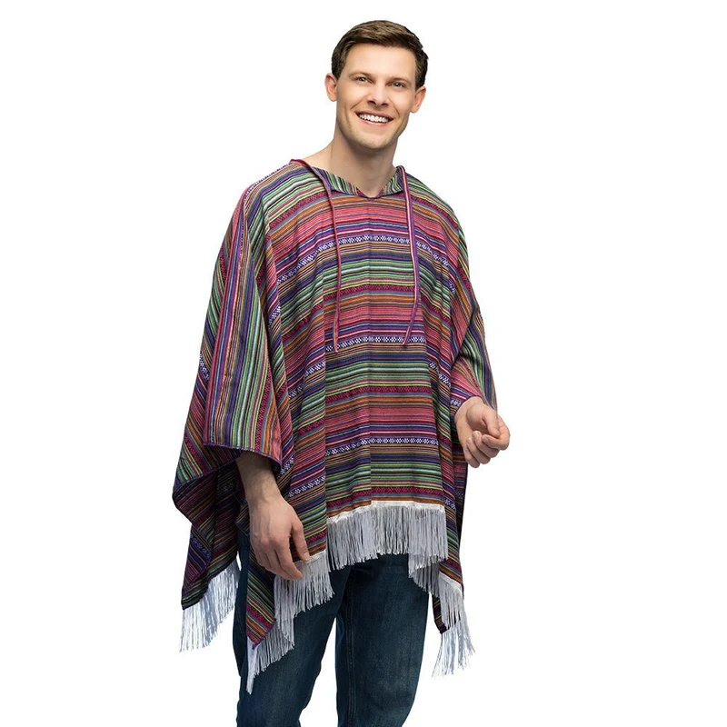 Gekleurde Poncho Mexicaans