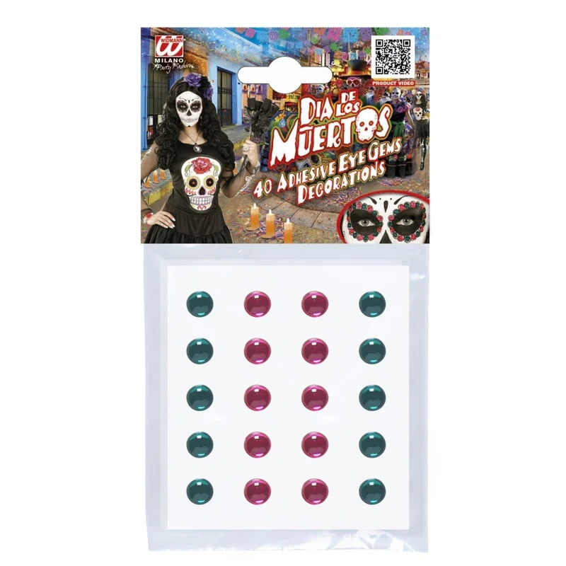 Gekleurde Gezicht Stickers 40st