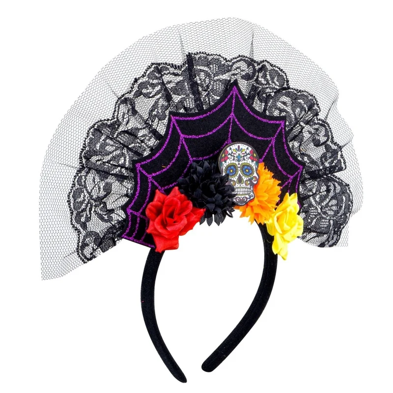 Dia De Los Muertos Haarband Waaier