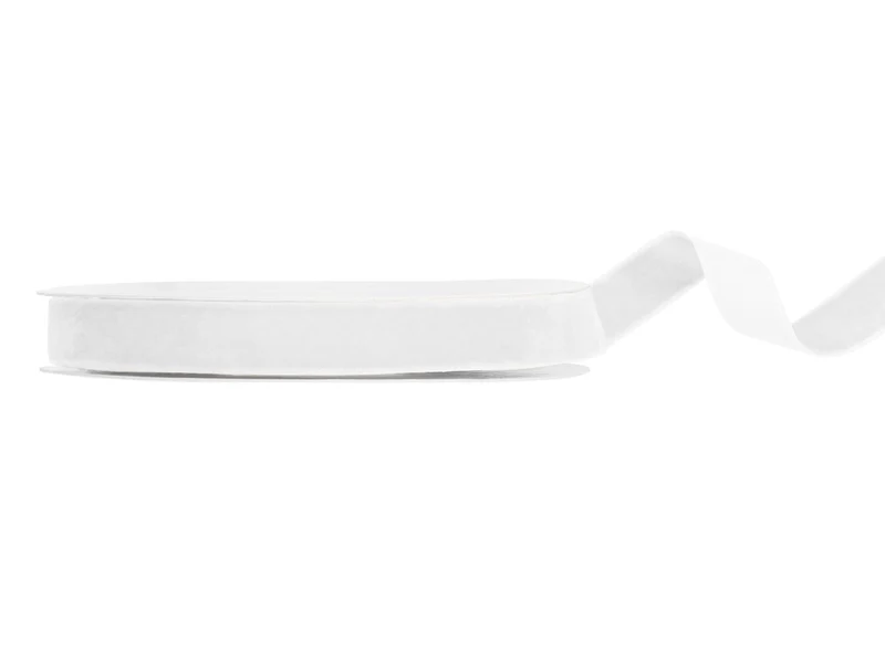 Witte Lint 15Mm Velours 10m