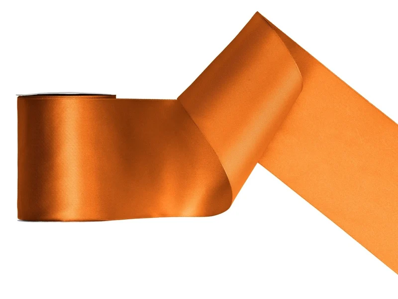 Oranje Lint Satijn 25m