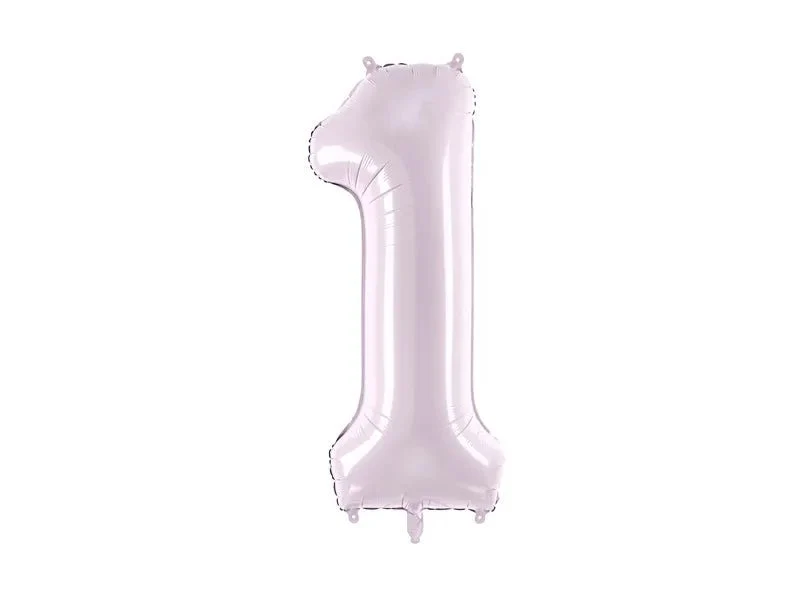 1 Jaar Cijfer Ballon Paars Leeg 72cm