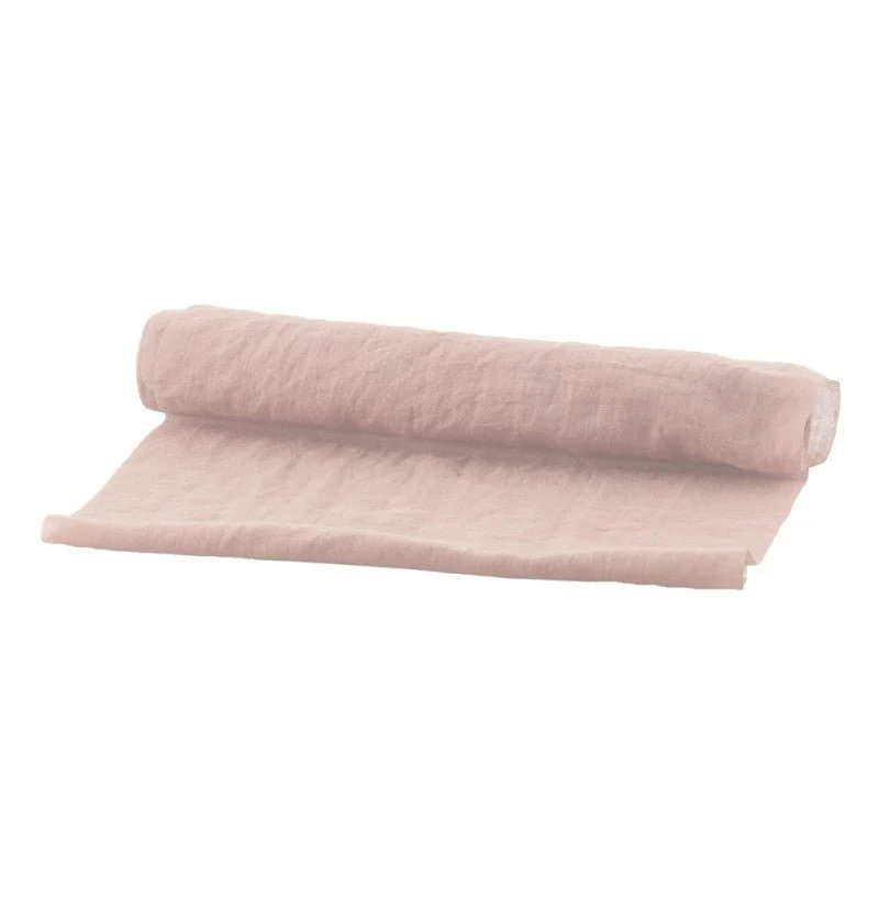 Lichtroze Tafelloper Chiffon 3m