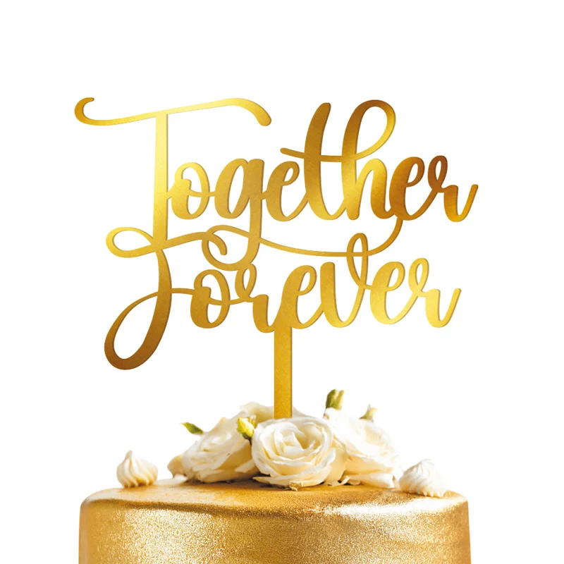 Bruiloft Cupcake Toppers Together Forever