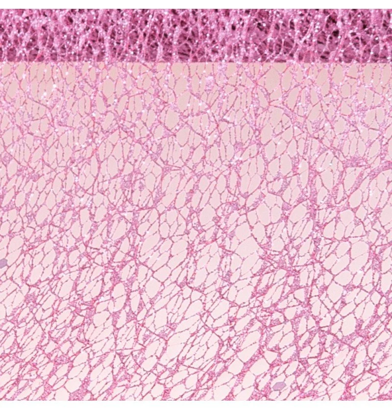 Roze Honeycomb Lint Glitter 5m