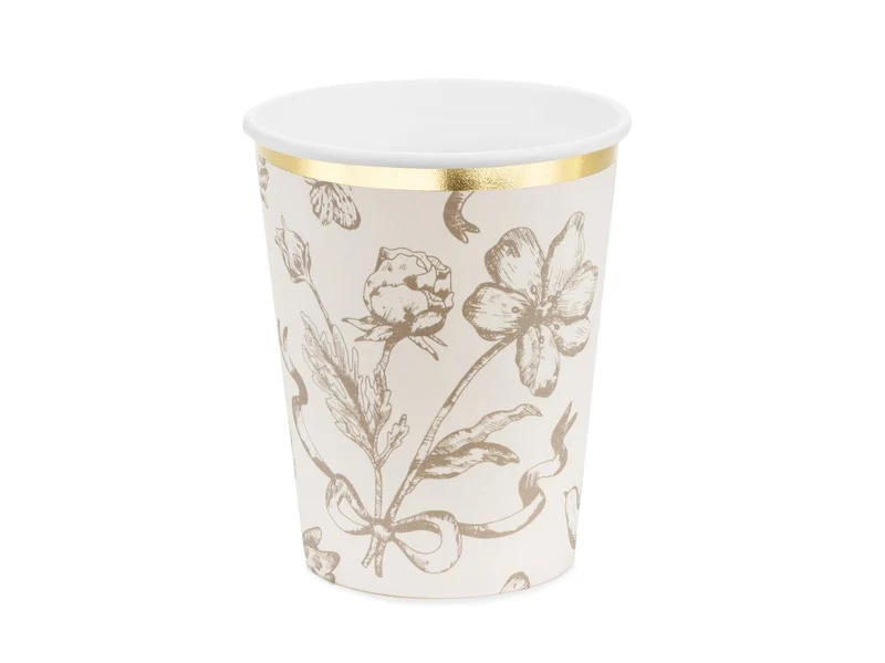 Bloemen Beker 220ml 6st