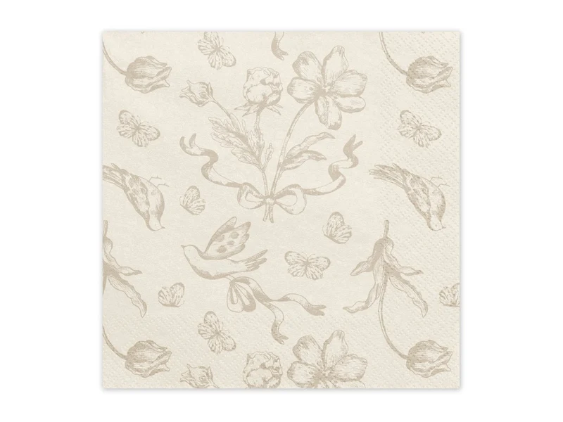 Bloemen Servetten 33cm 12st