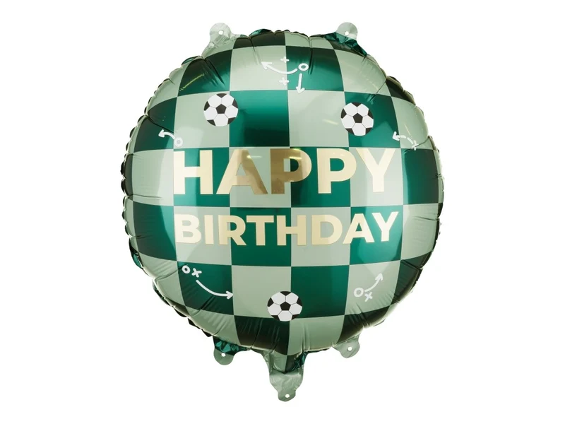 Happy Birthday Helium Ballon Voetbal Leeg 35cm