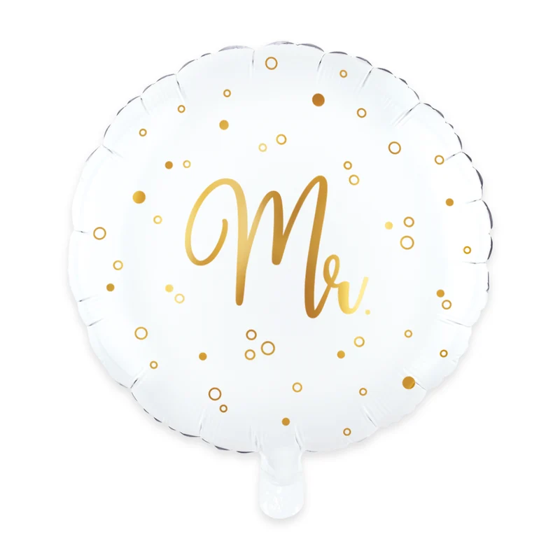 Bruiloft Helium Ballon ,,Mr" Leeg 45cm