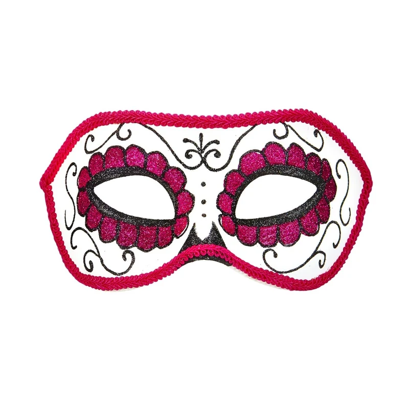 Dia De Los Muertos Oogmasker Roze