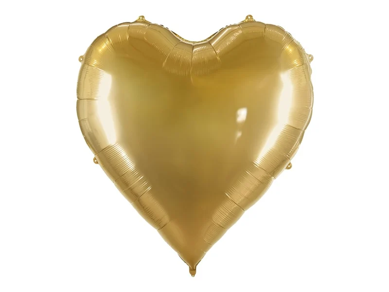 Hart Folie Ballon Goud Leeg 1,36m
