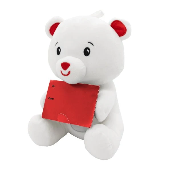 Witte Ballon Gewicht Knuffel Beer 170gr