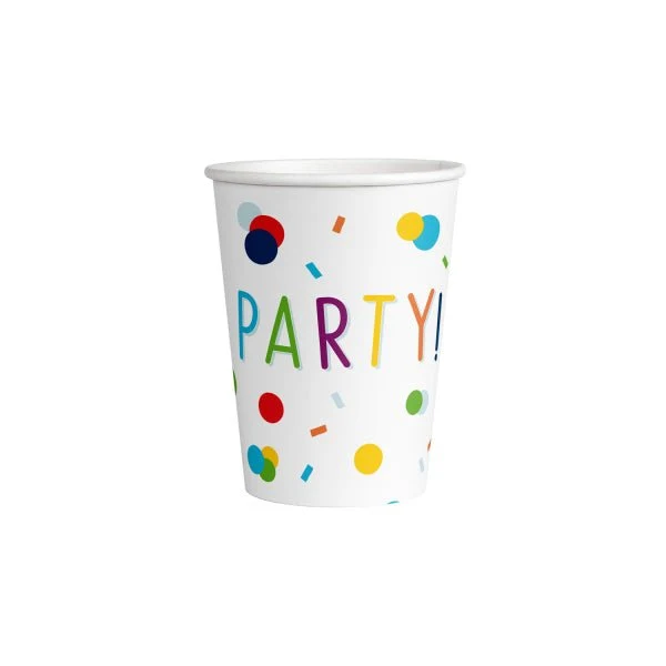 Party Bekers Gekleurd 250ml 8st