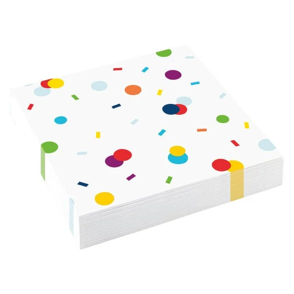 Gekleurde Servetten Stippen 33cm 20st