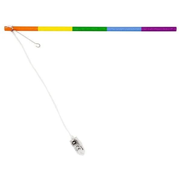 Lampionstokje LED Regenboog 30cm