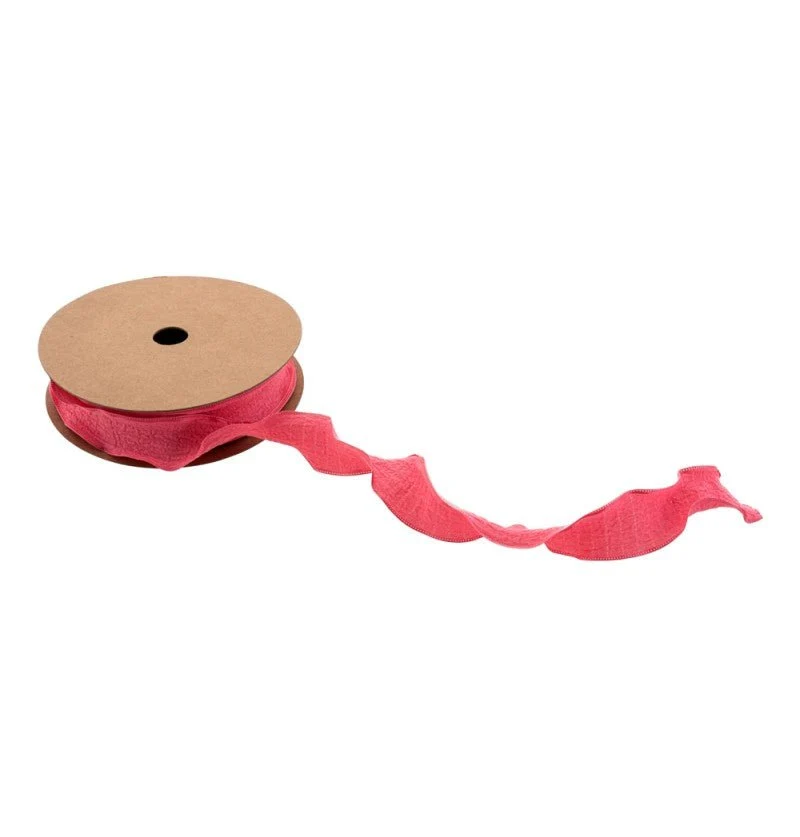 Roze Lint Rimpel 2,5Cm 10m