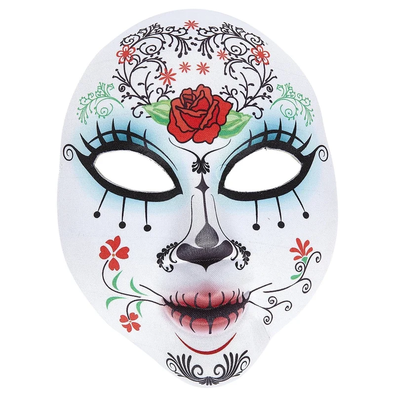 Dia De Los Muertos Masker Gekleurd