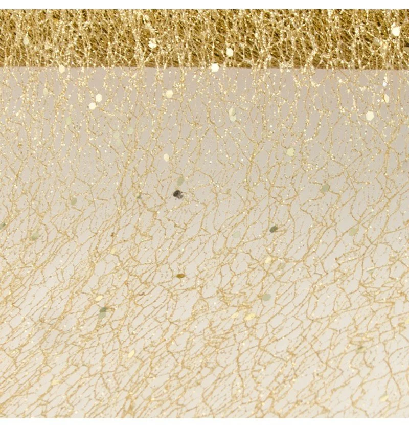 Gouden Honeycomb Lint Glitter 5m