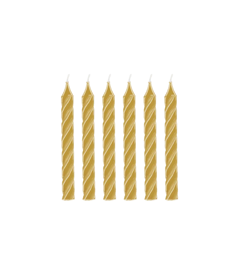 Gouden Kaarsen 9cm 6st