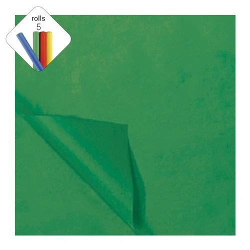 Groene Zijdevloeipapier Kerst 50x70cm 25st