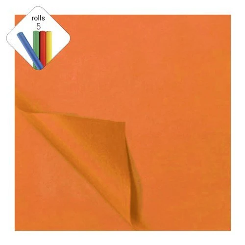 Oranje Zijdevloeipapier 50x70cm 5st