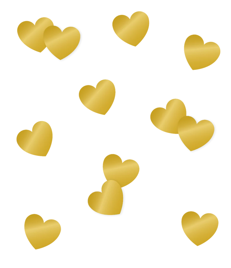 Hartjes Tafelconfetti Goud 14gr