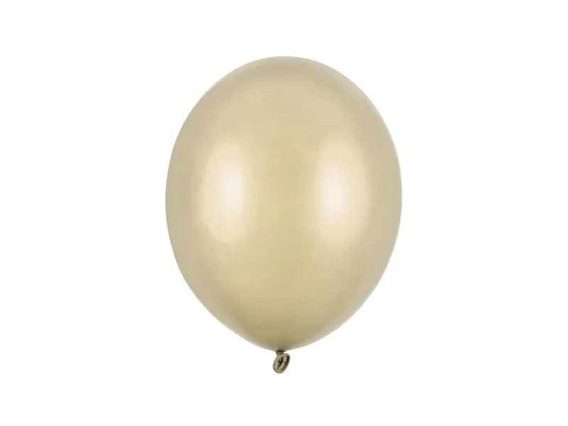 Gouden Ballonnen Metallic Cold Gold 27cm 10st