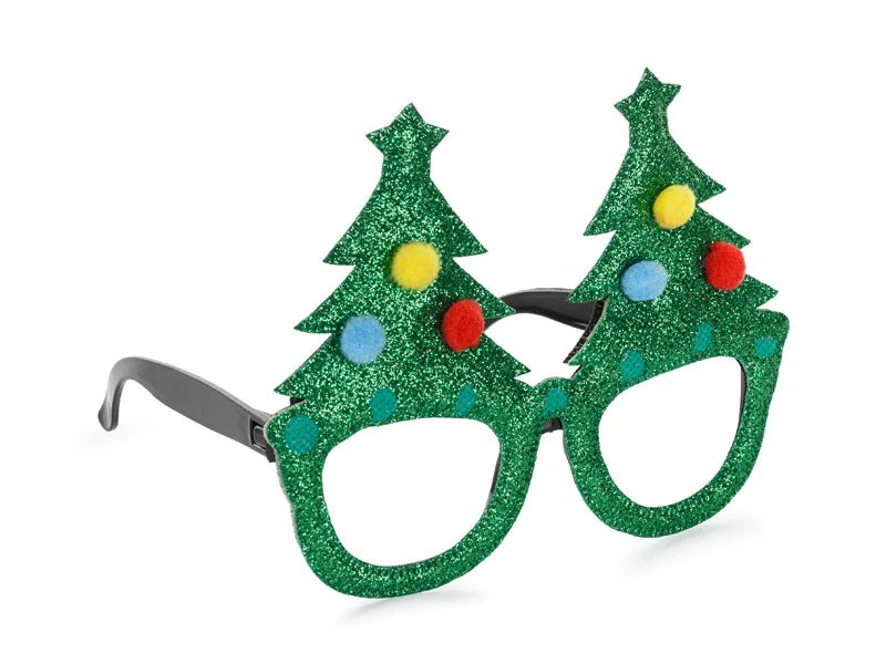 Kerst Bril Groen Kerstbomen